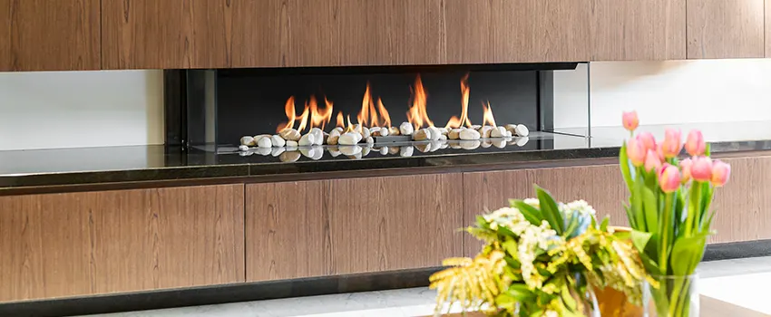 Double-height Fireplace Design Refurbishment in El Cajon, California